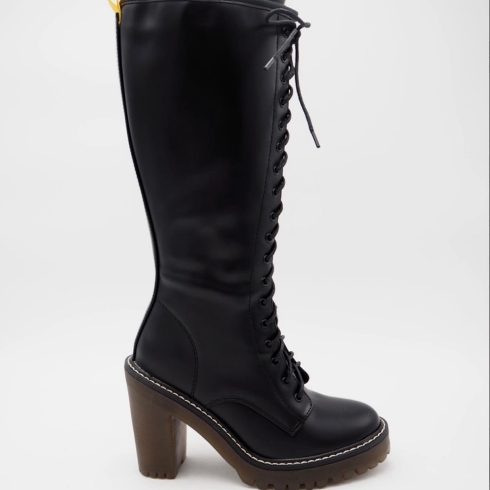 Tall Lace-up Boots - Picture 4 of 8